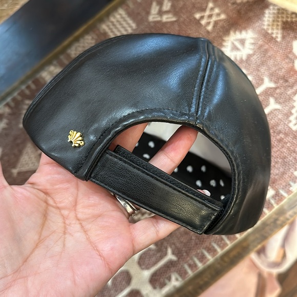 lele sadoughi faux leather baseball cap - Picture 4 of 4